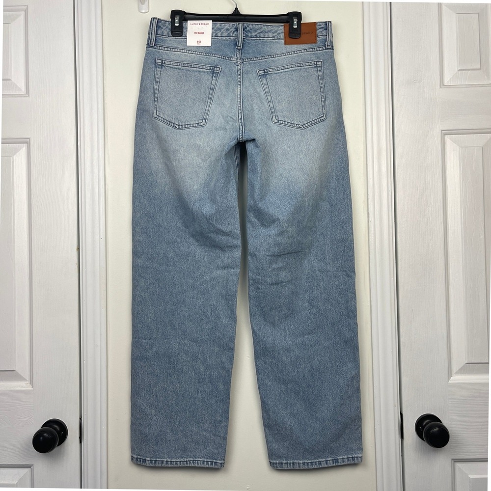 NEW Lucky Brand The Baggy Wide Leg Crystal Studded High-Rise Womens 8/29 R $129 - Picture 4 of 16